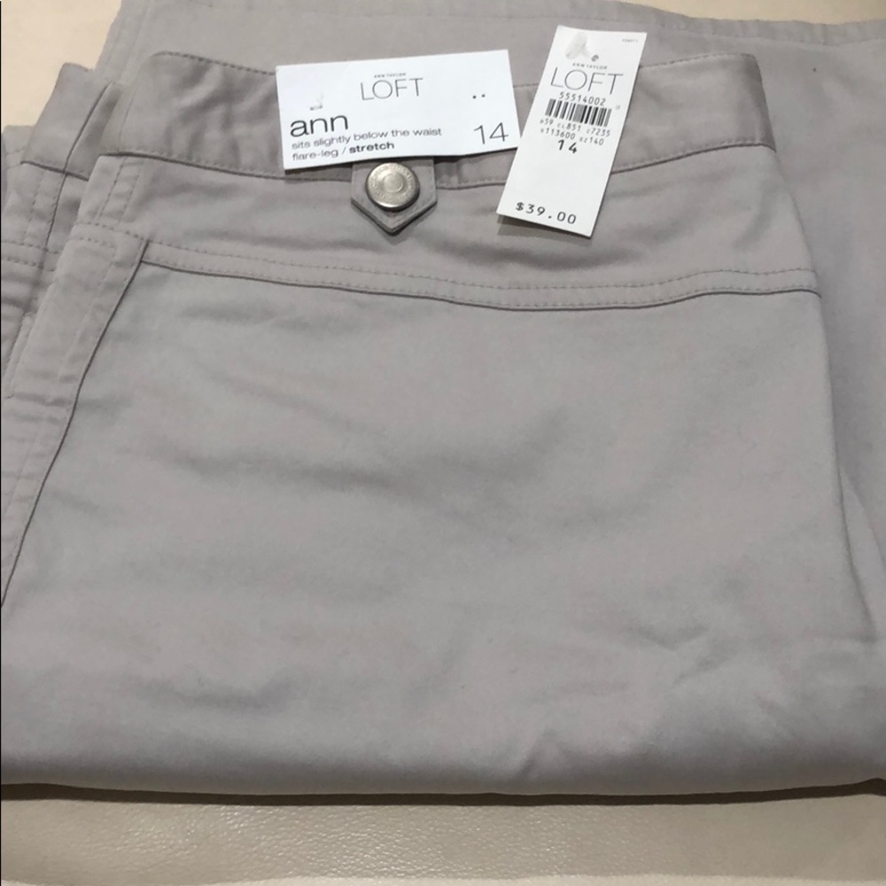 New Loft khaki pants, size 14